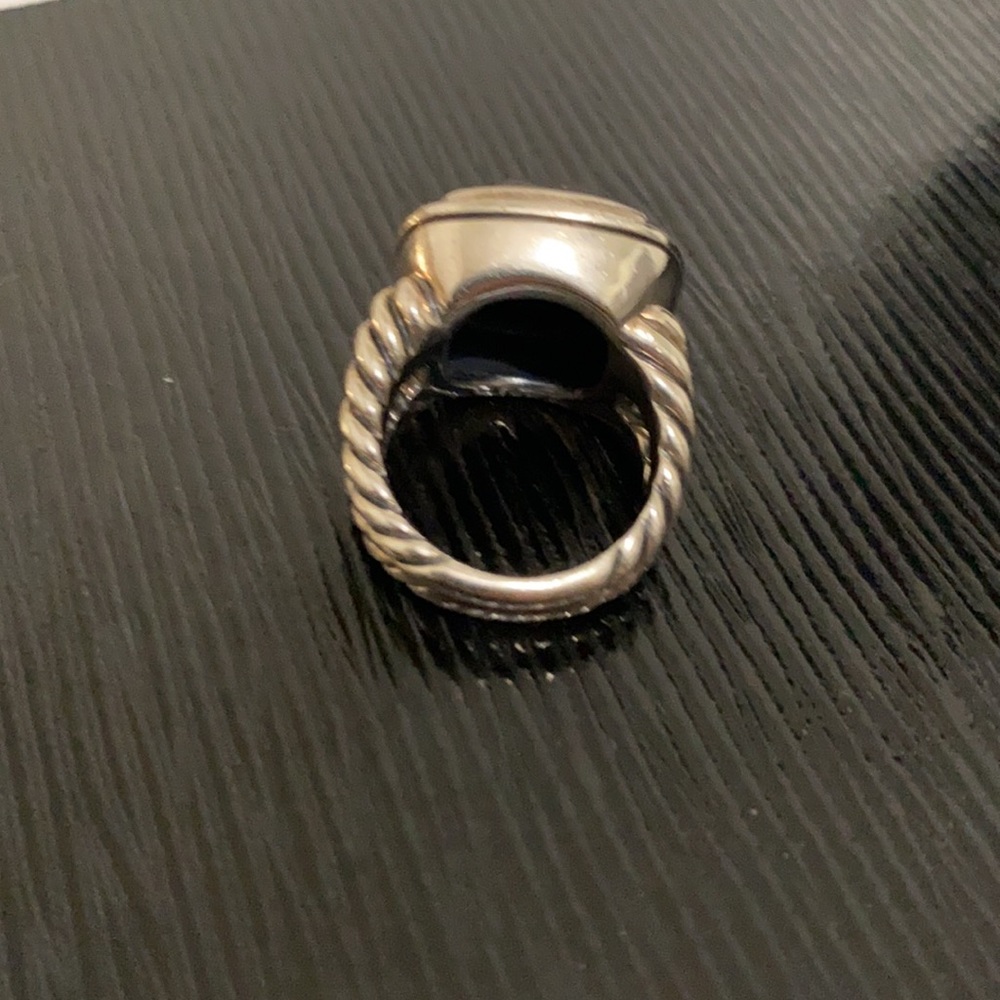 David Yurman black onyx ring- sterling - Picture 6 of 10
